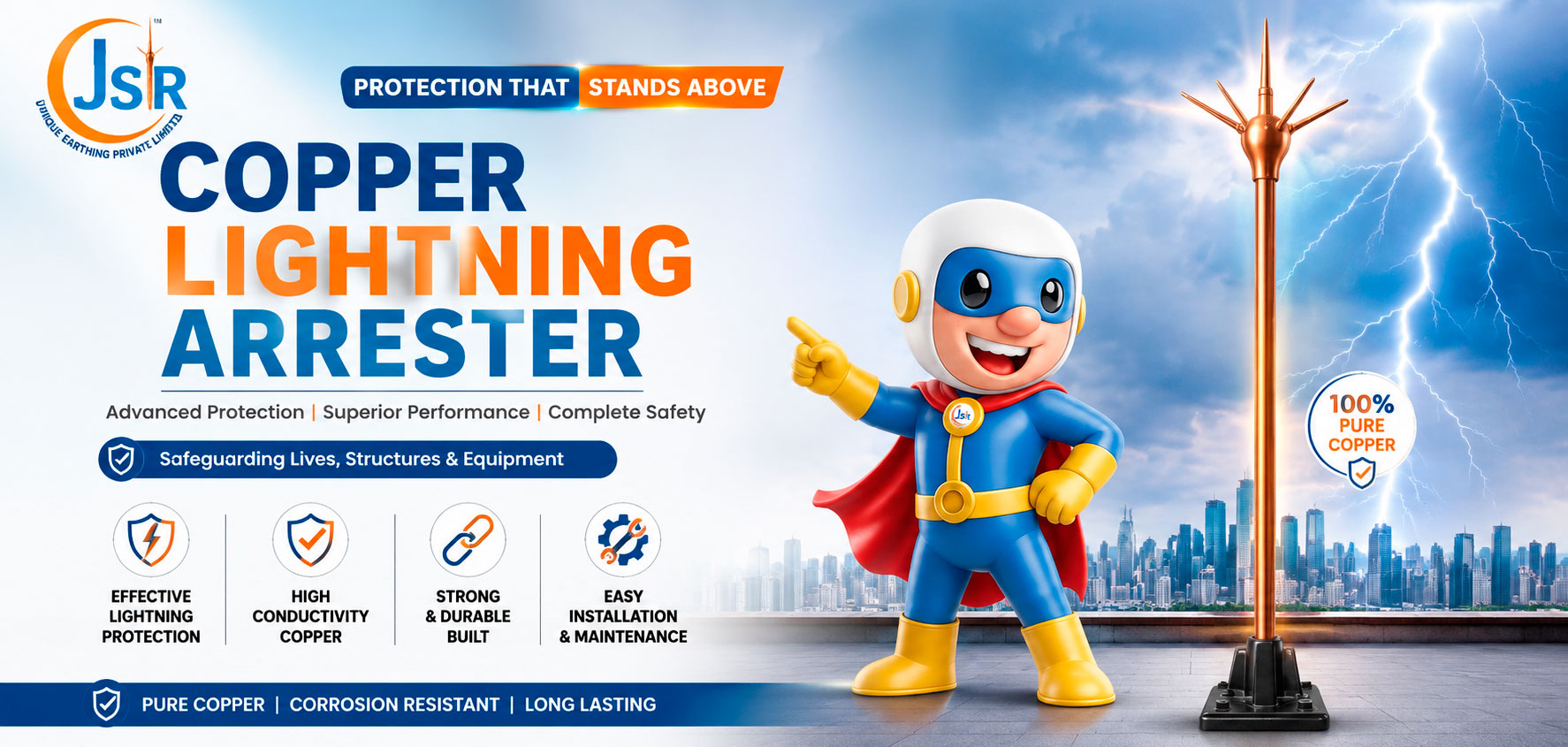Copper Lightning Arrester
